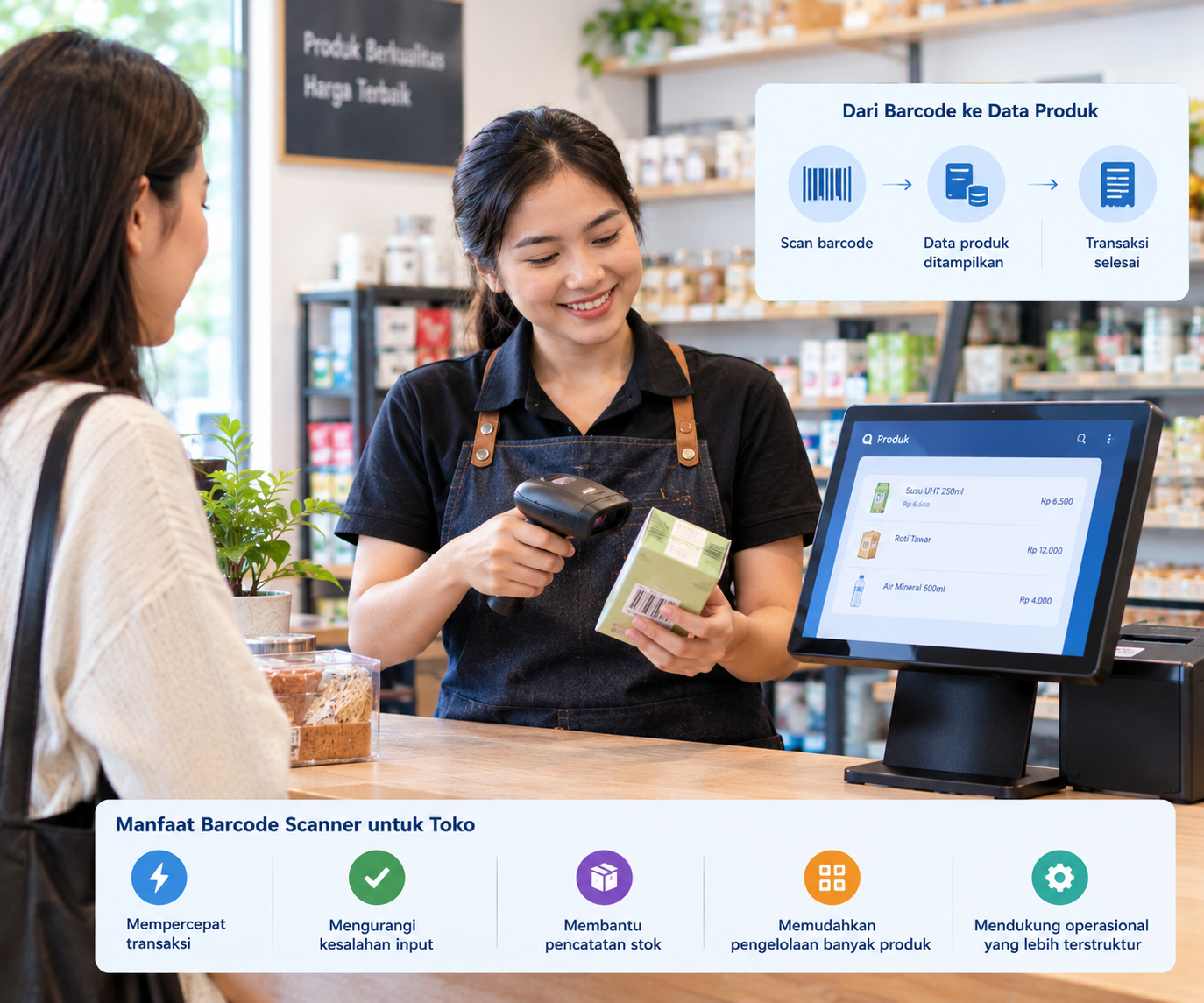 Barcode Scanner di Aplikasi Kasir, Apa Manfaatnya untuk Toko?