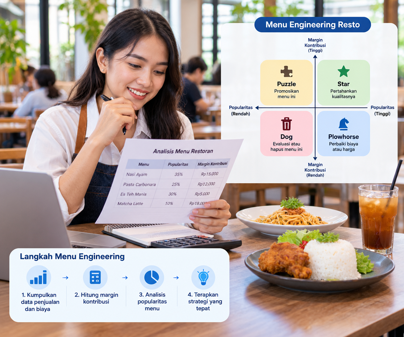 Cara Menyusun Menu Resto Supaya Tetap Untung dengan Menu Engineering